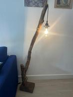 Antieken houten vloerlamp, Huis en Inrichting, Lampen | Vloerlampen, Ophalen, Zo goed als nieuw, 150 tot 200 cm