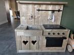 Kinderkeuken hout steigerhout, Ophalen, Zo goed als nieuw, Hout, Speelkeuken