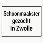 Schoonmaakster gezocht in Zwolle – 1x per 2 weken, Vacatures, Vacatures | Schoonmaak en Facilitaire diensten, Overige uren, Overige niveaus