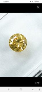 natuurlijke diamant 0.42 crt oranje geel, Ophalen of Verzenden, Nieuw