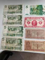 Gulden Biljetten Collectie - Divers, Postzegels en Munten, Bankbiljetten | Nederland, Ophalen of Verzenden, 5 gulden, Los biljet