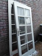 Hardhouten openslaande deuren - opknappers, Gebruikt, Deurkozijn, 150 tot 225 cm, Inclusief glas