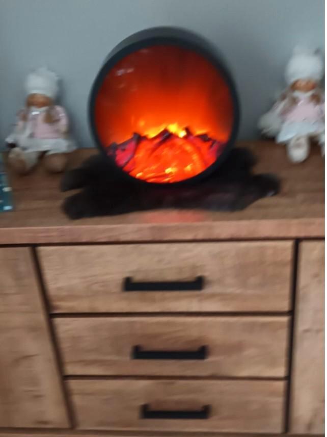 Sfeervol Rond Kacheltje. Op te halen in Enschede, Huis en Inrichting, Haarden, Gebruikt, Elektrische haard, Ophalen