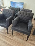 Woonkamer stoelen Gratis op te halen, Huis en Inrichting, Stoelen, Ophalen, Gebruikt, Zwart, Vier