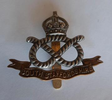 South Staffordshire Regiment Cap Badge Wo2  beschikbaar voor biedingen