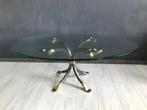 Vintage Salontafel Glas Manfred Bredohl Jr. 70, Ophalen, 50 tot 100 cm, 100 tot 150 cm, Vintage