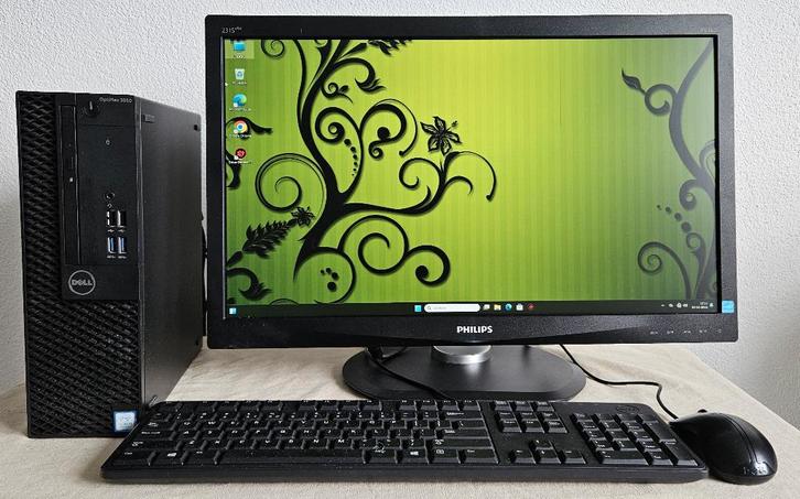 Betrouwbare Dell OptiPlex 3050 Incl LCD SSD W11 Compleet, Computers en Software, Desktop Pc's, Refurbished, 3 tot 4 Ghz, SSD, 8 GB