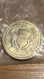 2 pound 1986 onbeschadigd in folie “Common wealth games”, Ophalen, Zilver