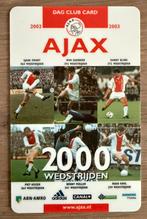 Voetbal kaart /card / pasje  Ajax - De Graafschap  2002-2003, Ophalen of Verzenden, Zo goed als nieuw, Ajax
