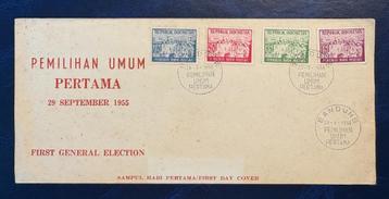 Indonesië FDC 29 september 1955 beschikbaar voor biedingen