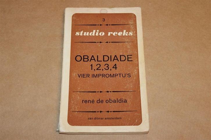 Obaldiade 1,2,3,4 — Vier Eenakters van Obaldia [1966], Boeken, Kunst en Cultuur | Dans en Theater, Gelezen, Cabaret, Ophalen of Verzenden