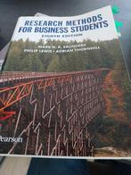 Research methods for business students, Boeken, Gelezen, Pearson, Ophalen of Verzenden, WO