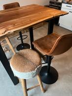 Barkrukken evt. Incl bartafel, Huis en Inrichting, Barkrukken, Ophalen, 5 krukken of meer, 60 tot 90 cm, Zo goed als nieuw