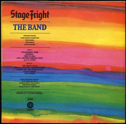NM LP THE BAND ROBBIE ROBERTSON Stage Fright ENGELSE PERSING, Cd's en Dvd's, Vinyl | Jazz en Blues, Zo goed als nieuw, Blues, 1960 tot 1980