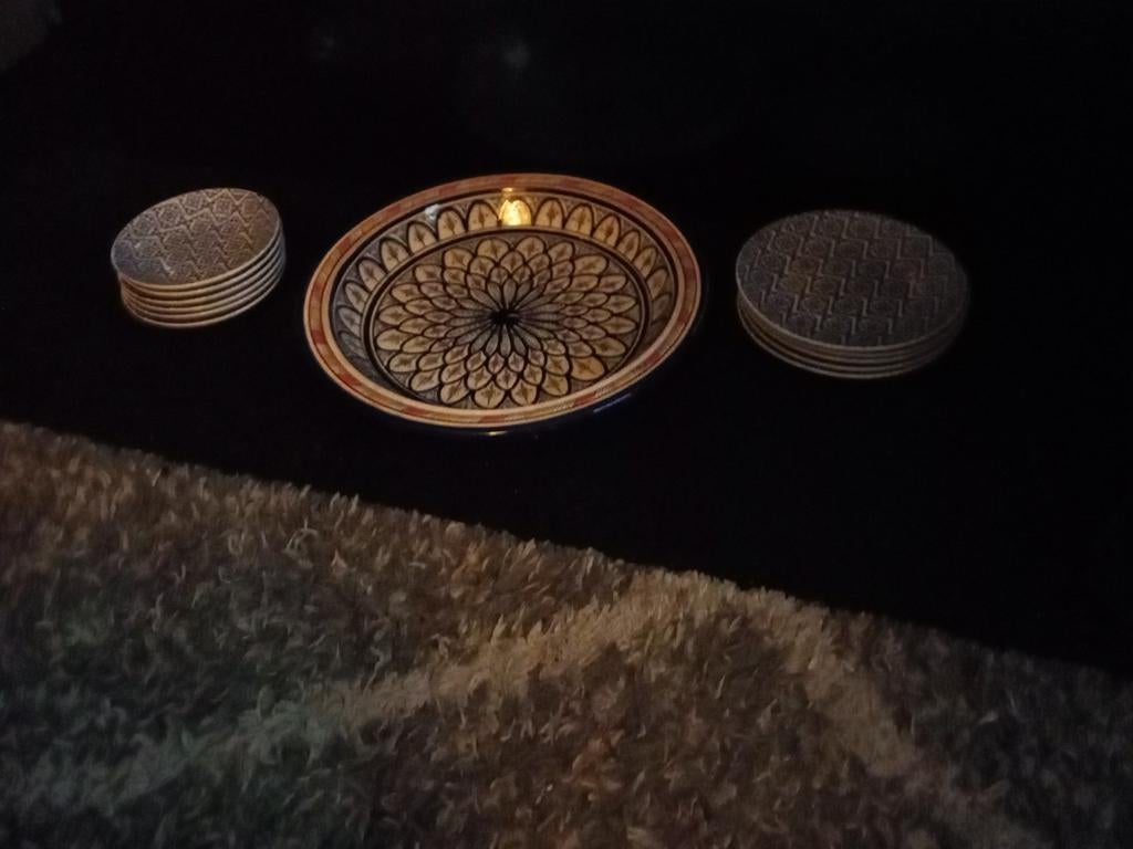 Serviecs6 en 6 en grote schaal, Ophalen, Glas, Overige stijlen, Schaal of Schalen