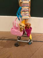 Barbie met puppy buggy!, Ophalen of Verzenden, Gebruikt, Barbie
