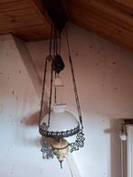 Aardewerk en koperen petroleumlamp, Antiek en Kunst, Ophalen