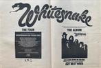Paginagrote A2 advertentie WHITESNAKE Ready Willin’ tour, Cd's en Dvd's, Vinyl | Hardrock en Metal, Verzenden, Gebruikt