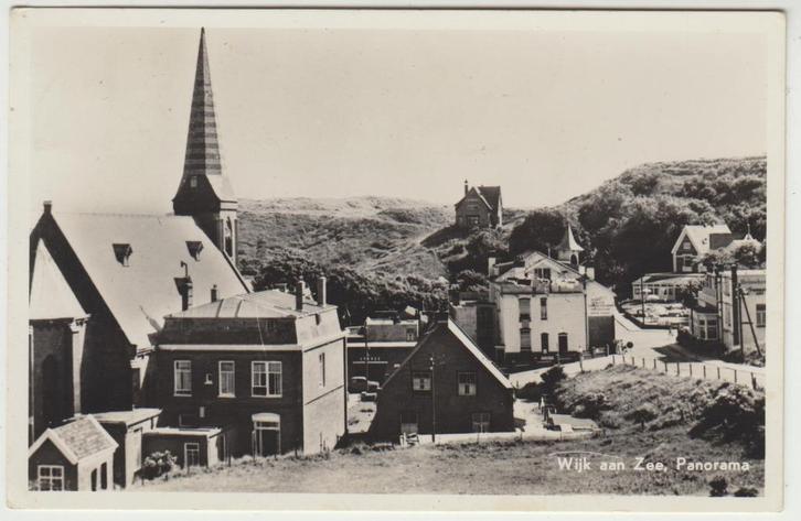 Wijk aan Zee, Panorama, Verzamelen, Ansichtkaarten | Nederland, Gelopen, Noord-Holland, 1940 tot 1960, Verzenden