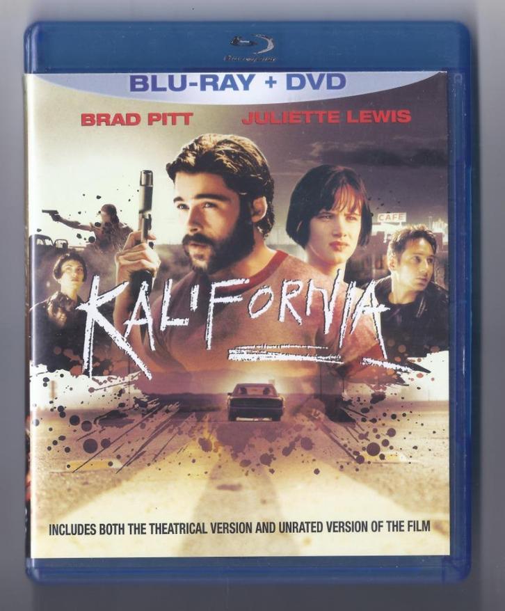 Kalifornia Blu Ray + DVD import zonder NLO / Bradd Pitt, Cd's en Dvd's, Blu-ray, Zo goed als nieuw, Actie, Verzenden