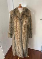 Prachtige vintage jas van nep bont, Maat 38/40 (M), Bruin, Verzenden, Vintage