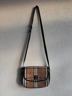 Vintage retro Burberry messenger tas met nova check patroon, Overige merken, Beige, Ophalen of Verzenden, Zo goed als nieuw