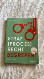 J.H.J. Verbaan - Straf(proces)recht begrepen, Ophalen of Verzenden, Zo goed als nieuw, J.H.J. Verbaan