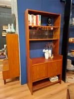 Vintage Poul Cadovius KLM wandmeubel wandkast teak kast, Huis en Inrichting, Kasten | Boekenkasten, Ophalen, Met deur(en), Vintage mid century design jaren 60 70