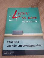 Peter Teitler - Lessen in orde, Sociale wetenschap, Ophalen of Verzenden, Zo goed als nieuw, Peter Teitler
