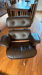Eames Lounge Chair met Ottoman – REPLICA!, Huis en Inrichting, Stoelen, Gebruikt, Twee, Bruin, Design