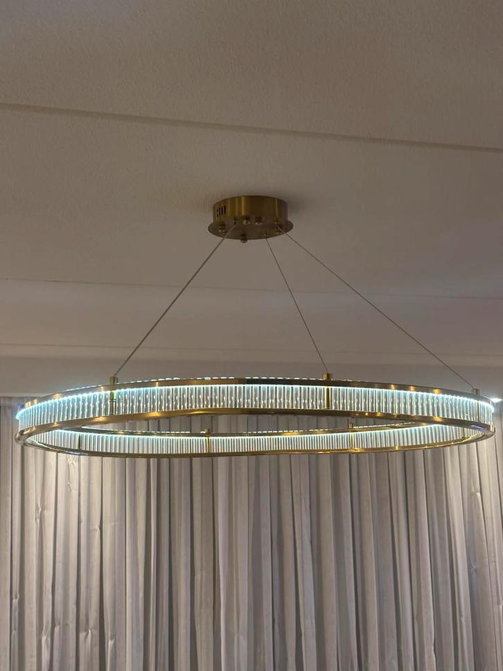 Moderne Kroonluchter, Huis en Inrichting, Lampen | Hanglampen, Nieuw, 50 tot 75 cm, Glas, Ophalen of Verzenden