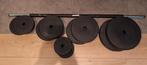 halter set halterstang plus 44KG aan gewichten halterset, Ophalen, Gebruikt, Halterset