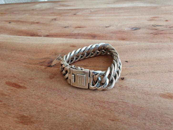 Buddha to Buddha Chain Big Armband, Sieraden, Tassen en Uiterlijk, Armbanden, Zo goed als nieuw, Zilver, Zilver, Ophalen of Verzenden