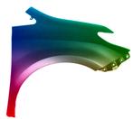 Spatbord rechts voor Toyota Sienna 2010-2017 Gespoten in de, Verzenden, Nieuw, Spatbord, Toyota