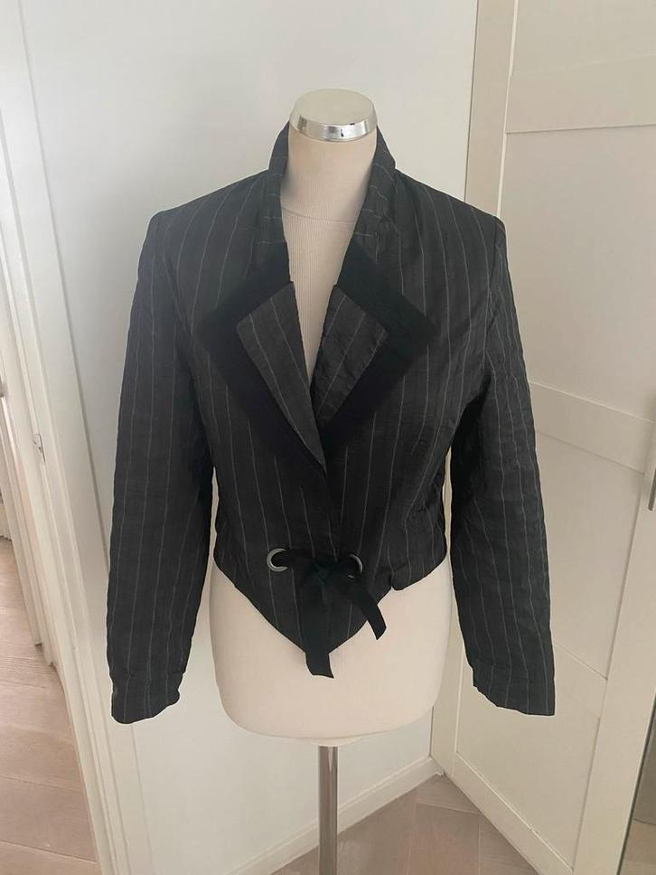 Eiske H. Jasje - Maat 38/40, Kleding | Dames, Jasjes, Kostuums en Pakken, Zo goed als nieuw, Jasje, Maat 38/40 (M), Zwart, Ophalen of Verzenden