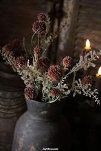 Bos zijdebloemen in roestkleur, Www.jufbrocante.nl, Www.jufbrocante.nl, Nieuw, Ophalen of Verzenden