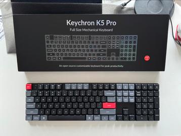 Keychron k5 pro white backlight brown switch beschikbaar voor biedingen