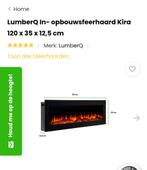 İn-opbouwsfeerhaard LumberQ, Huis en Inrichting, Haarden, Ophalen of Verzenden, Zo goed als nieuw, Vrijstaande haard, Elektrische haard