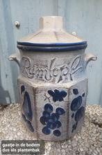 Rumtopf als plantenbak (gaatje id bodem), Ophalen of Verzenden, Rond, Hout, Minder dan 60 cm