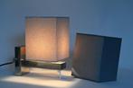 Wandschemerlampje met 2 verschillende lampenkapjes, Ophalen, Zo goed als nieuw, Metaal, Modern
