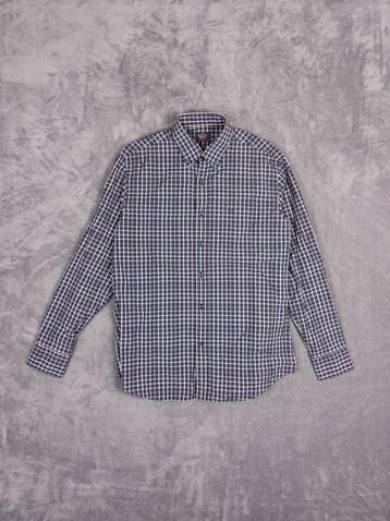 Paul en Shark Overhemd L Blauw Navy Bruin Ruit Plaid beschikbaar voor biedingen