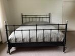 Bed tweepersoons logeerbed slaapkamer studentenkamer  ikea, Huis en Inrichting, Ophalen, Verstelbaar, Eenpersoons, Zwart