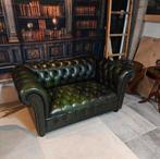 Antiek Groene Chesterfield Buttonseat 2-zits
