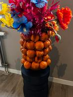 Vaas met mandarijnen- des Pots Bosrand, Huis en Inrichting, Woonaccessoires | Vazen, Ophalen, Aardewerk of Porselein, Oranje, Zo goed als nieuw