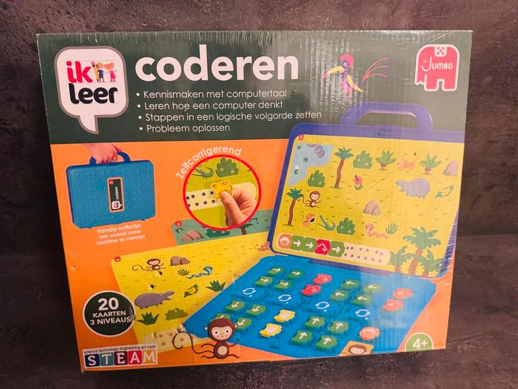 Jumbo Ik Leer Coderen  - Nieuw in doos!, Kinderen en Baby's, Speelgoed | Educatief en Creatief, Nieuw, Puzzelen, Rekenen, Ontdekken