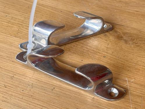 2 x RVS verhaalklamp / boegklamp 15 cm, Watersport en Boten, Accessoires en Onderhoud, Zo goed als nieuw, Overige typen, Ophalen of Verzenden