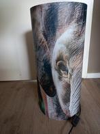 Lamp met close up olifant, Ophalen, Zo goed als nieuw, Minder dan 100 cm