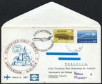 1e KLM vlucht Malaga Spanje 1967, Postzegels en Munten, Brieven en Enveloppen | Nederland, Verzenden, Envelop