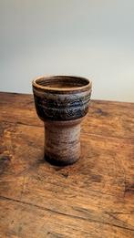 Vintage Mobach Vaas Bruintinten - 14,5cm, Ophalen of Verzenden