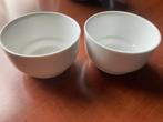 2 dessertschaaltjes  wit /PALMER-Piet Stockmans, Ophalen of Verzenden, Zo goed als nieuw, Porselein, Overige stijlen